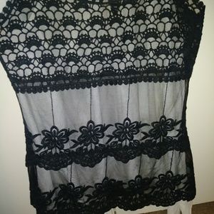 Lace Coachella type shirt